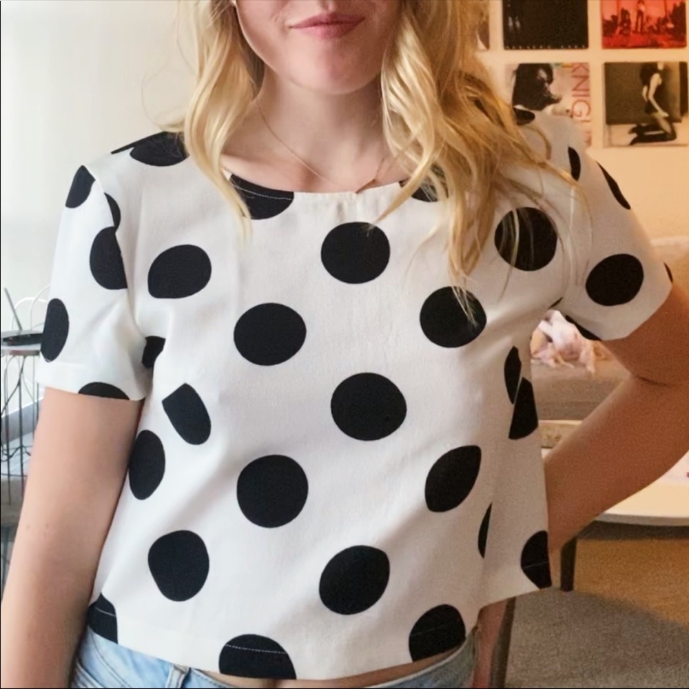 Polka dot blouse